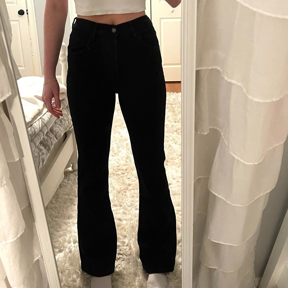 Free People black flare jeans size 26